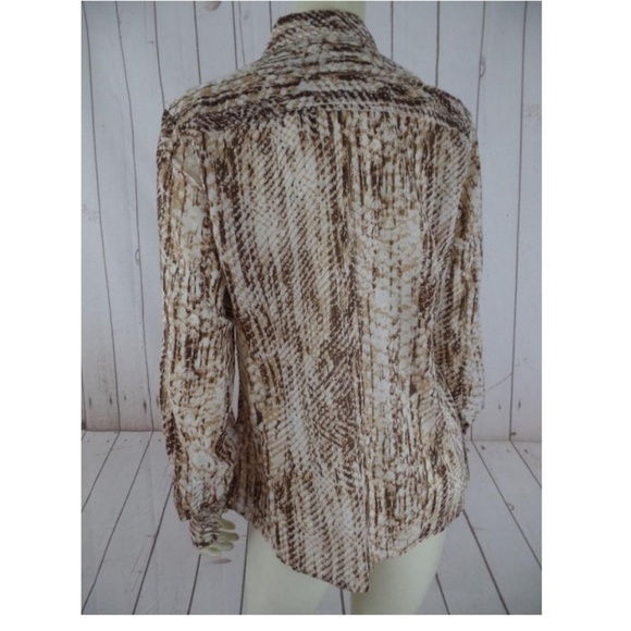 Lucky Brand Blouse Top M Cotton Button Down - Picture 3 of 6